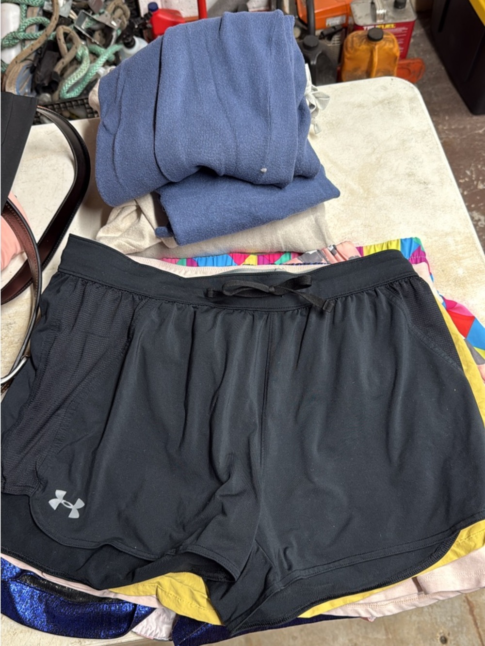 Under Armour Black Women's Running Shorts with Drawstring